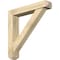 Ekena Millwork Traditional Craftsman Rough Sawn Bracket w/ Offset Brace, Douglas Fir, 6"W x 32"D x 32"H BKT0604X32X32TRA04RDF - alternate 1